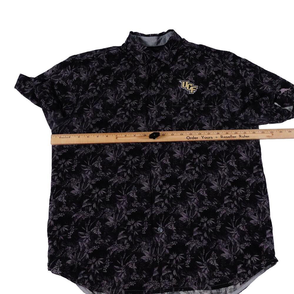 UCF Tommy Bahama Floral Hawaiian Button Up University Central Florida Medium - Picture 6 of 9